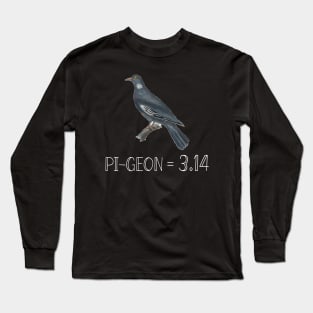 funny pigeon pi Long Sleeve T-Shirt